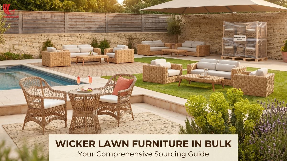 Bulk wicker lawn furniture production for global retailers