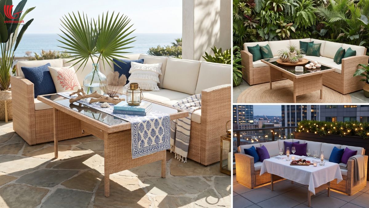 Viettimecraft offering OEM ODM wicker lawn furniture services