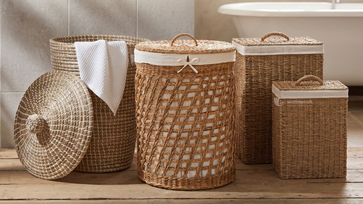 Vietnam manufacturer producing high-quality seagrass baskets