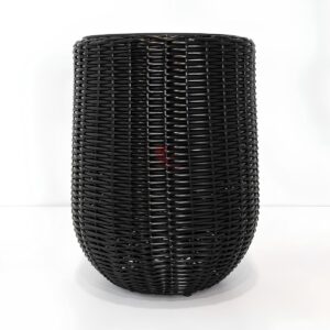Stylish PE rattan planter for contemporary interior and exterior spaces