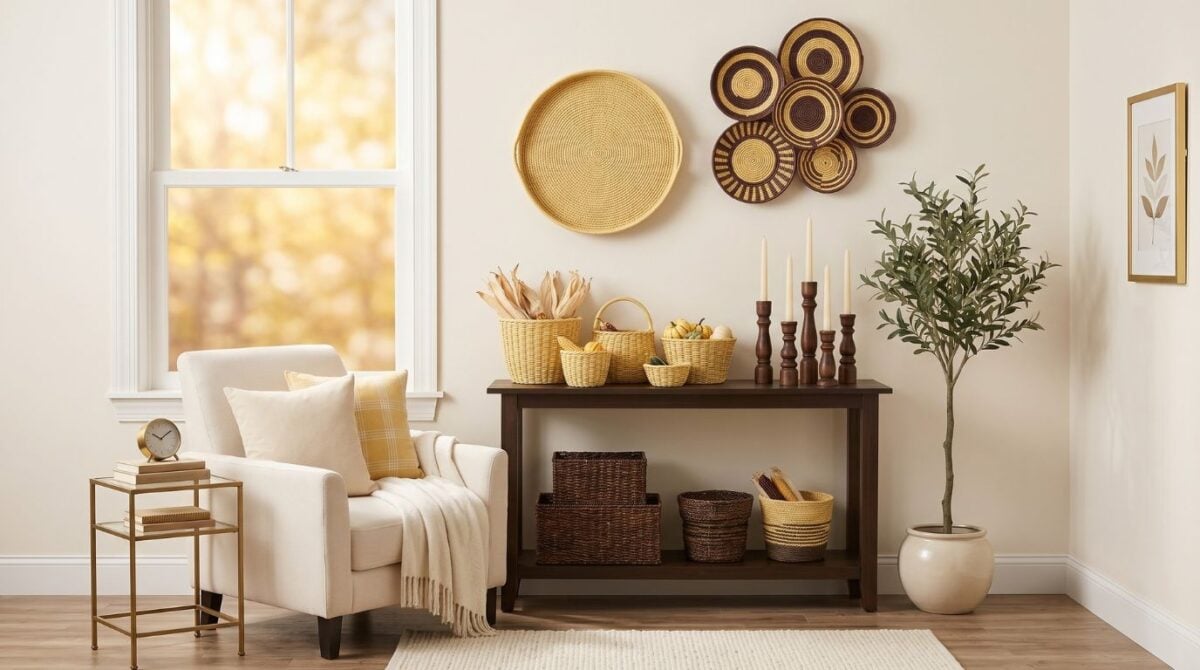 Butter Yellow, Deep Brown and Cream - Tones for Seasonal Decor I Viettimecraft