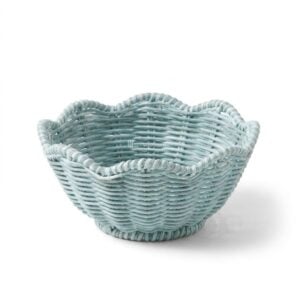 Blue Pastel Rattan Basket Set I Vietnam Handicraft