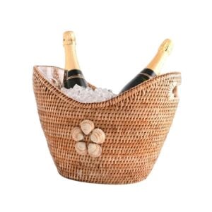 Rattan Ice Bucket I Viettimecraft