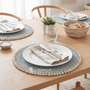 Rattan Coastal Table Mats I Viettimecraft
