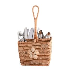 Rattan Utensil Holder I Viettimecraft