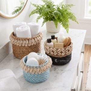 Round Water Hyacinth Basket I Viettimecraft