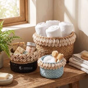 Round Water Hyacinth Basket I Viettimecraft