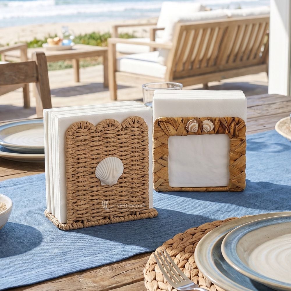 Wicker Tissue Holder I Viettimecraft