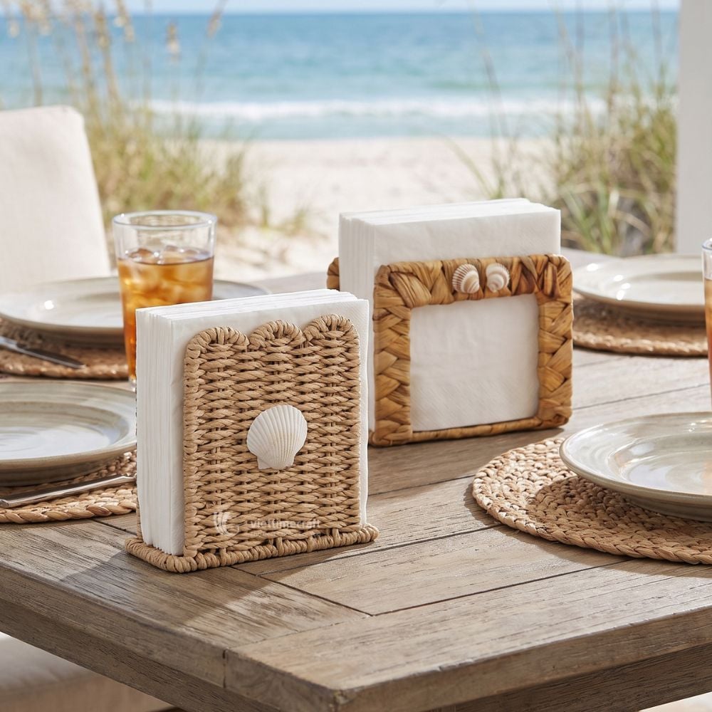Wicker Tissue Holder I Viettimecraft