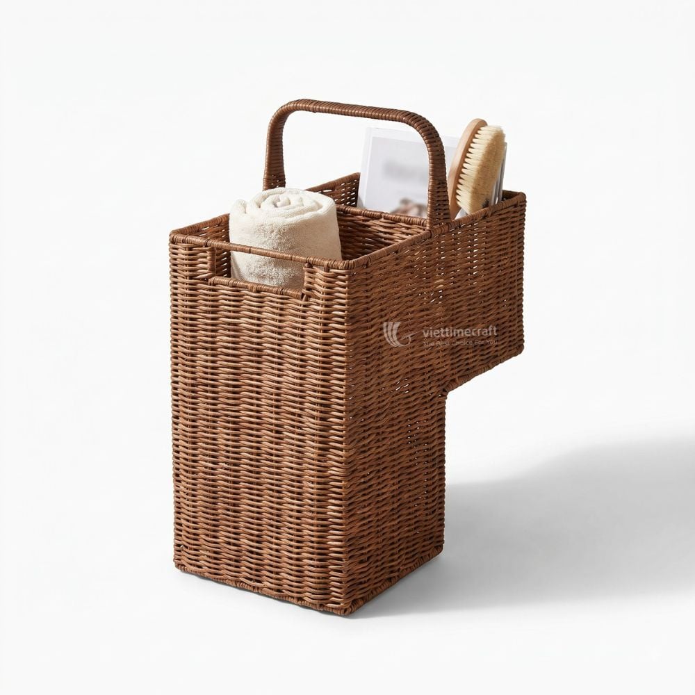Staircase Wicker Basket I Viettimecraft