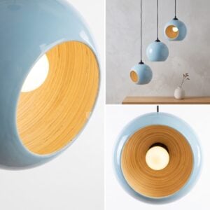 Spun Bamboo Lampshade I Viettimecraft