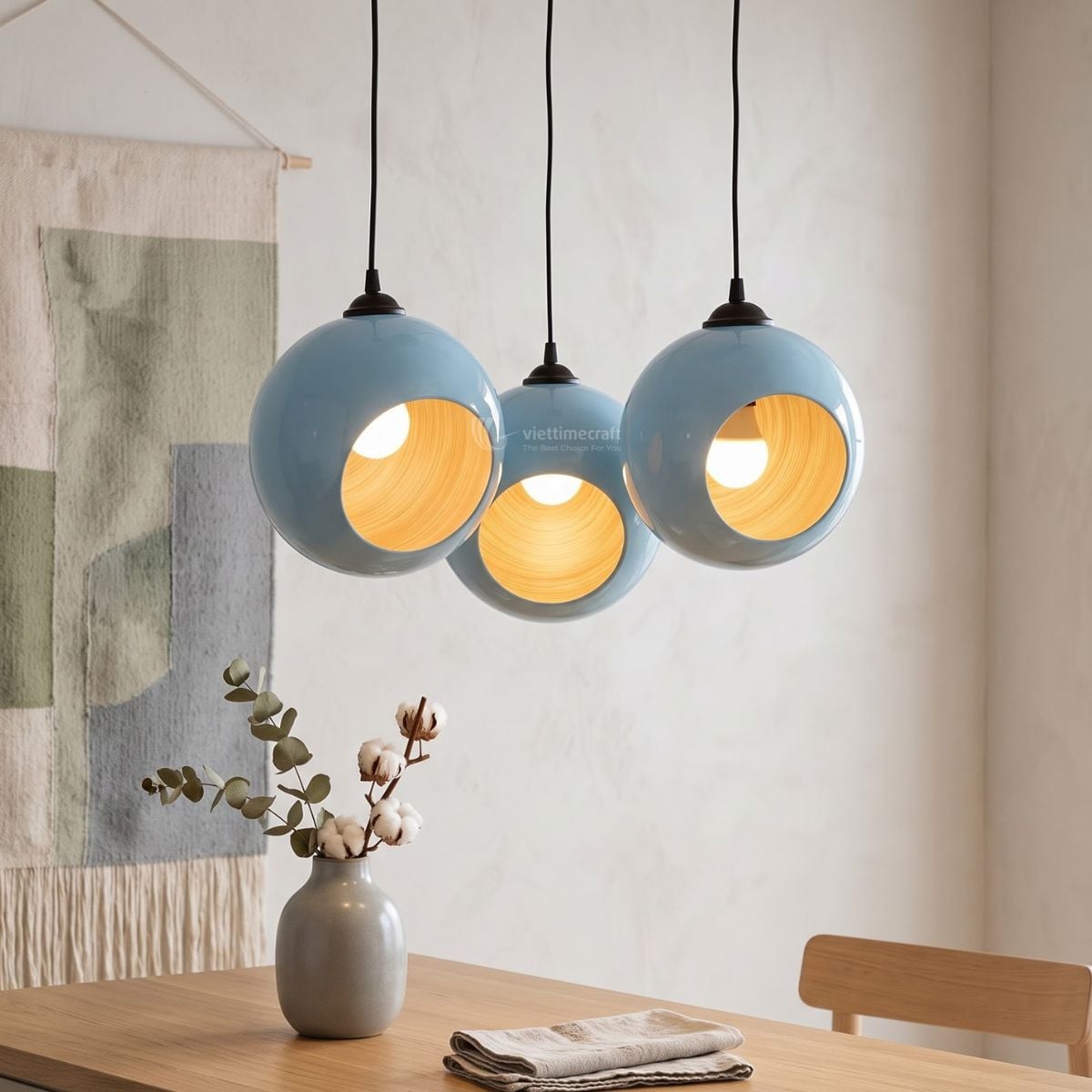 Spun Bamboo Lampshade I Viettimecraft