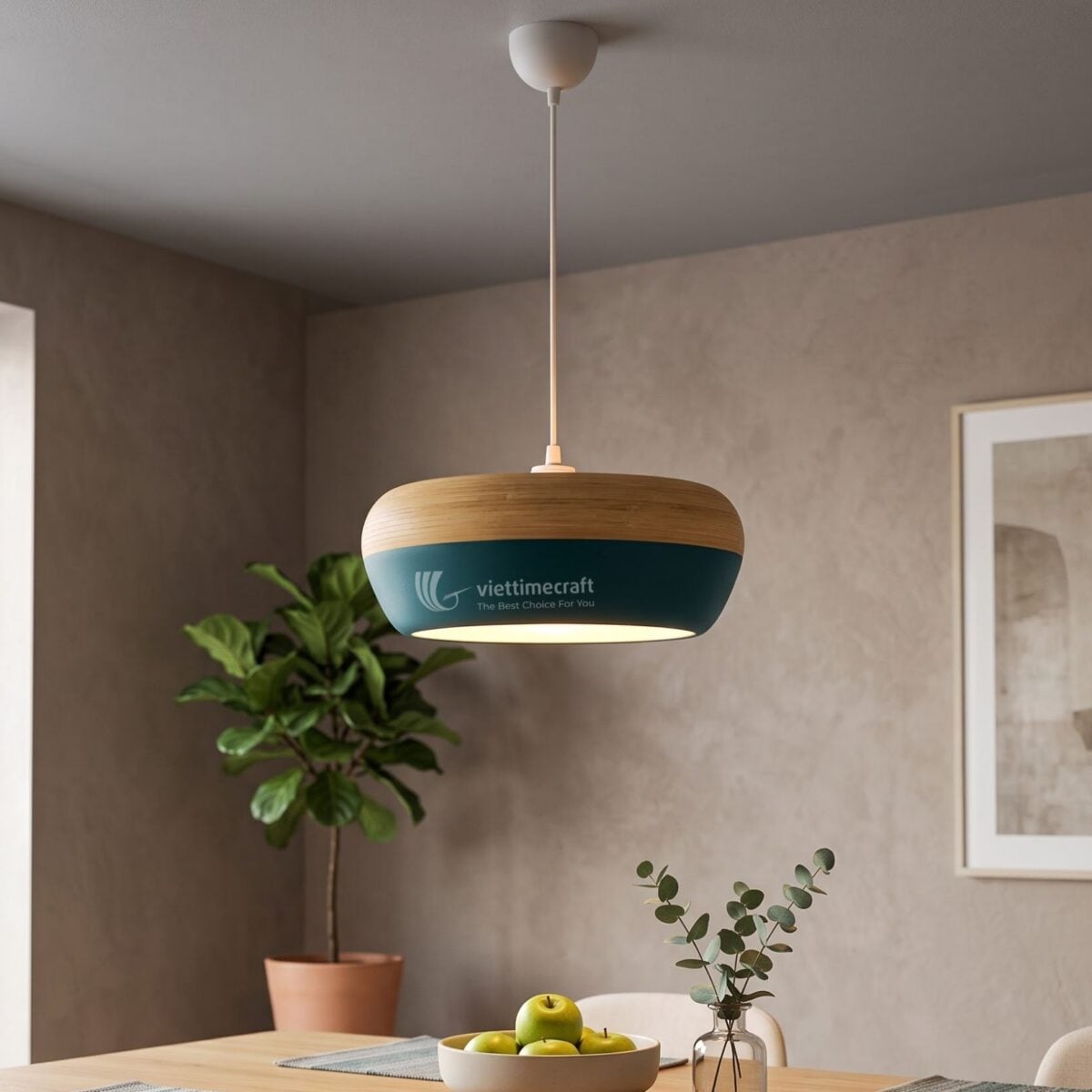 Spun Bamboo Lampshade I Viettimecraft