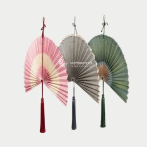 Handmade bamboo wall hanging fans for HORECA display wholesale