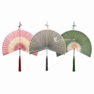 Handmade bamboo wall hanging fans for HORECA display wholesale