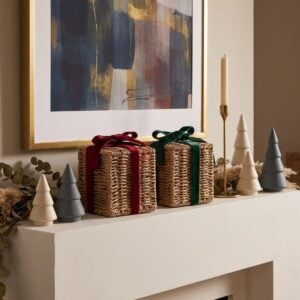 Seagrass box for Christmas Holiday, Gift Box, Decor Box Wholesale For HORECA